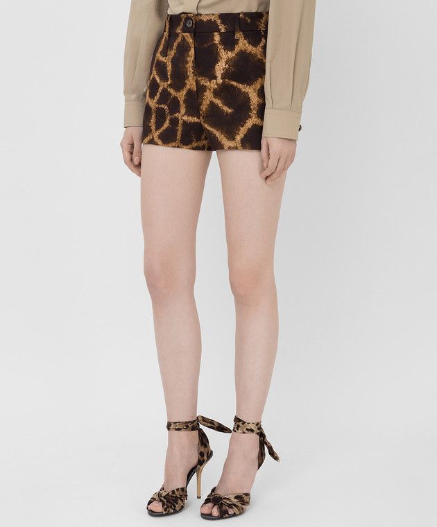 Dolce & Gabbana o1y0925 Short in Dark Brown/Beige Size 32" / US 10 / IT 46 - 3 Thumbnail