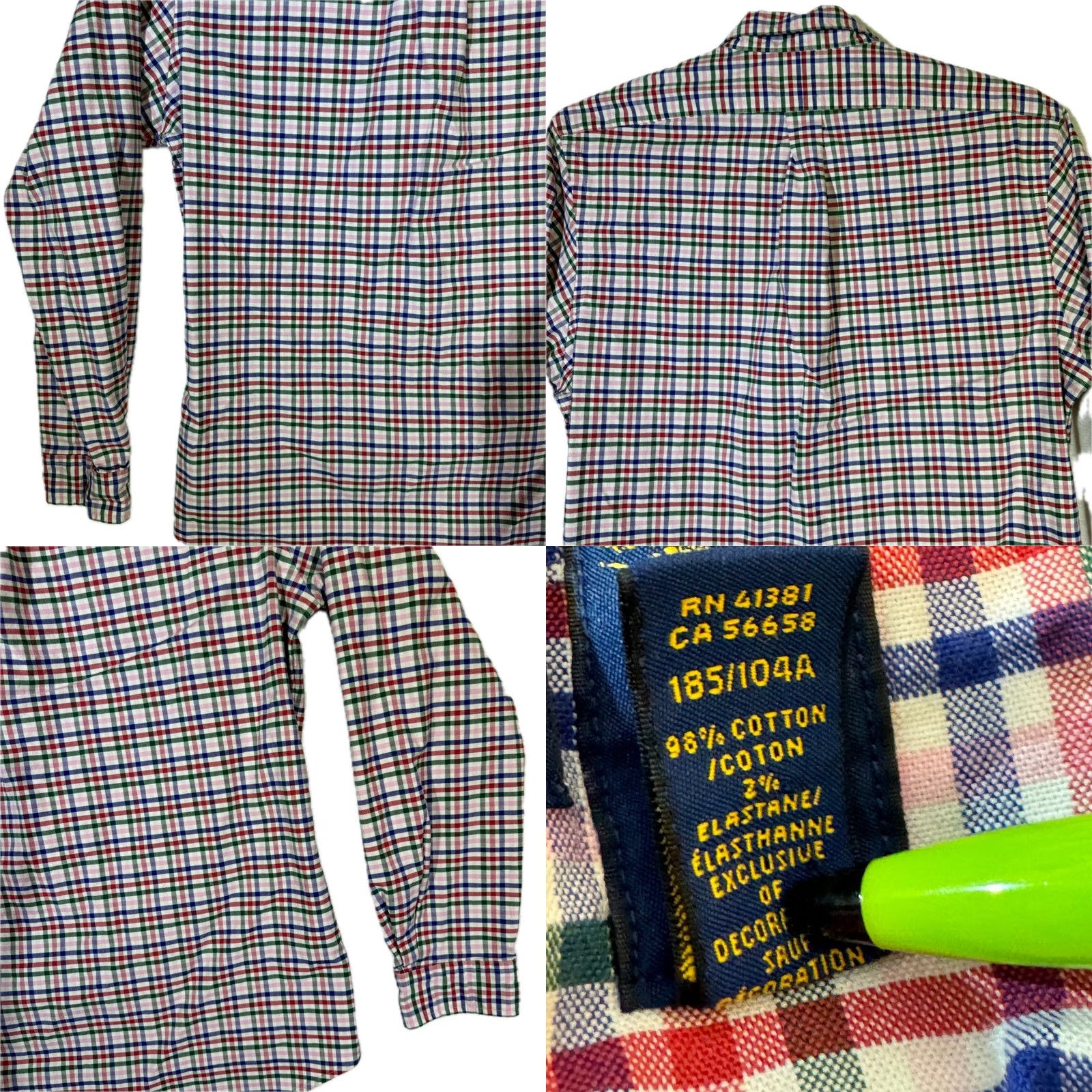 Polo Ralph Lauren Ralph Lauren Polo Shirt Men XL Red & Black Plaid 100% Cotton Long Sleeve Button-Up Casual Size US XL / EU 56 / 4 - 8 Thumbnail