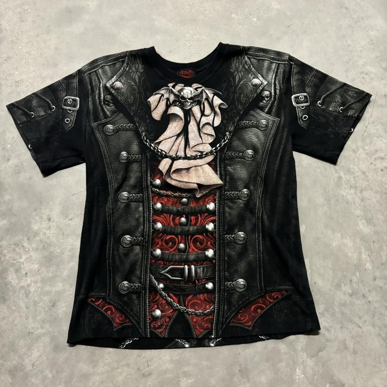 Japanese Brand Emo Y2K/2000s Grunge Horror Vampire Costume Halloween Tee Size US S / EU 44-46 / 1 - 1 Thumbnail
