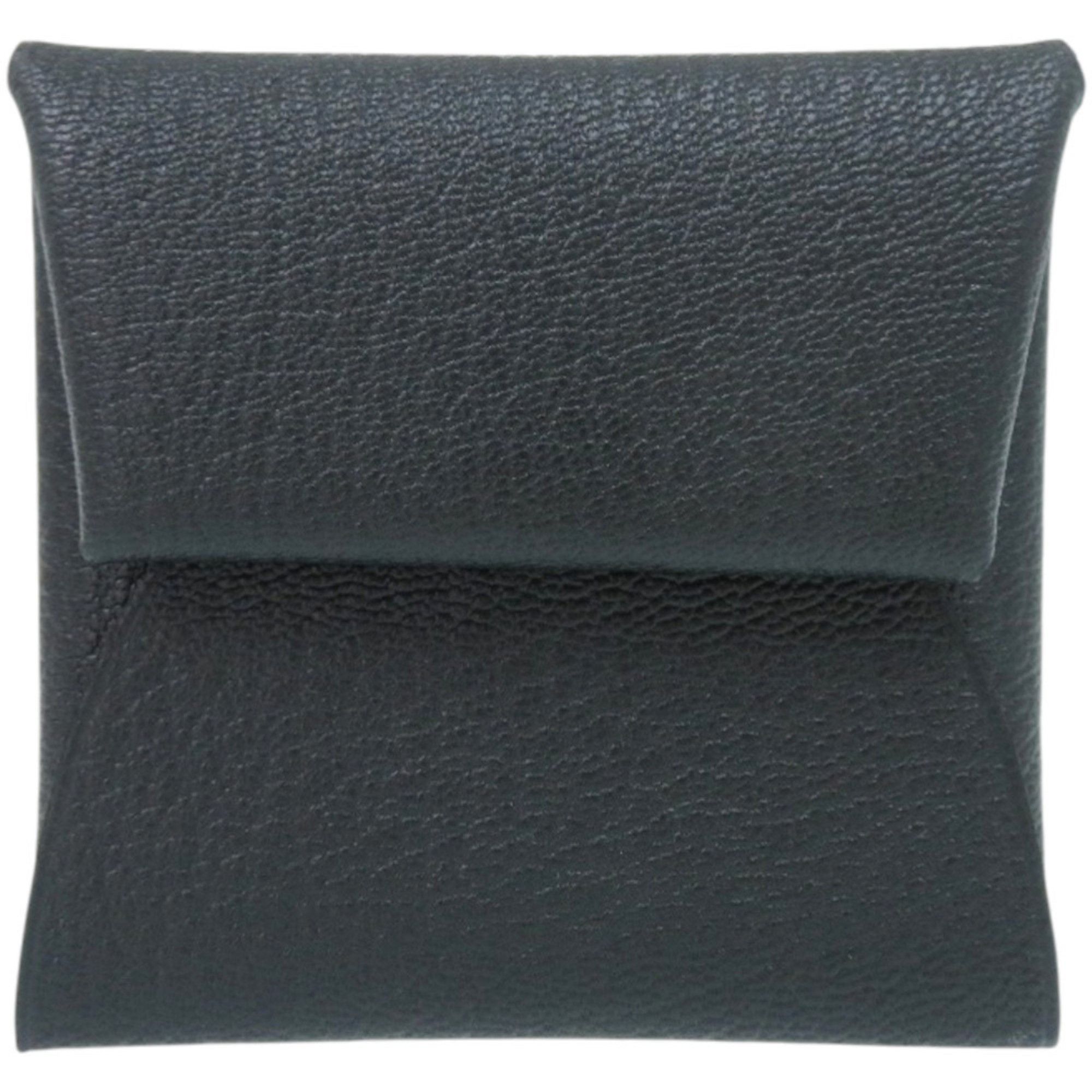 Like new Hermès Bastia Verso Chevre Blue Ocean W stamp (made in 2024) coin case wallet 1387 HERMES