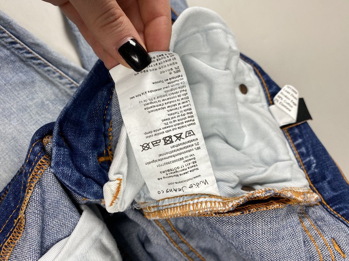 Nudie Jeans Nudie Jeans Co Lean Dean Broken Sage men’s jeans Size US 31 - 16 Thumbnail