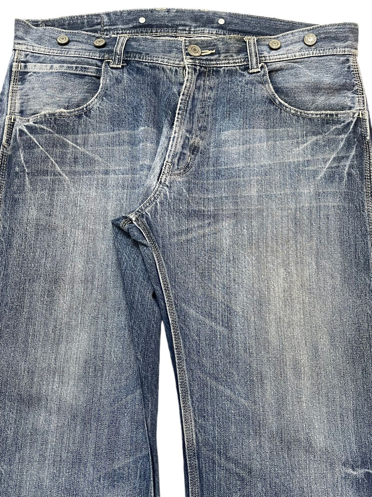 Evisu Vintage Japanese Brand Faded Wash Carpenter Baggy Jeans Size US 36 / EU 52 - 4 Thumbnail