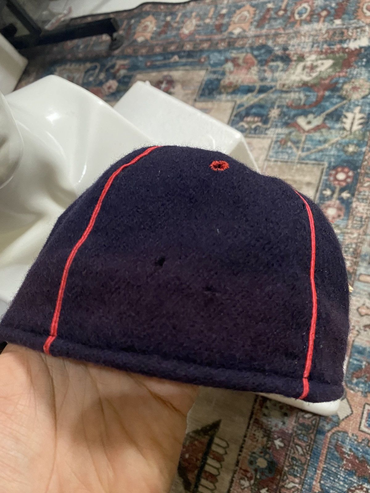 🔥RARE🔥 Vintage Ebbets Field KC Monarch Wool Hat Buck O'neill