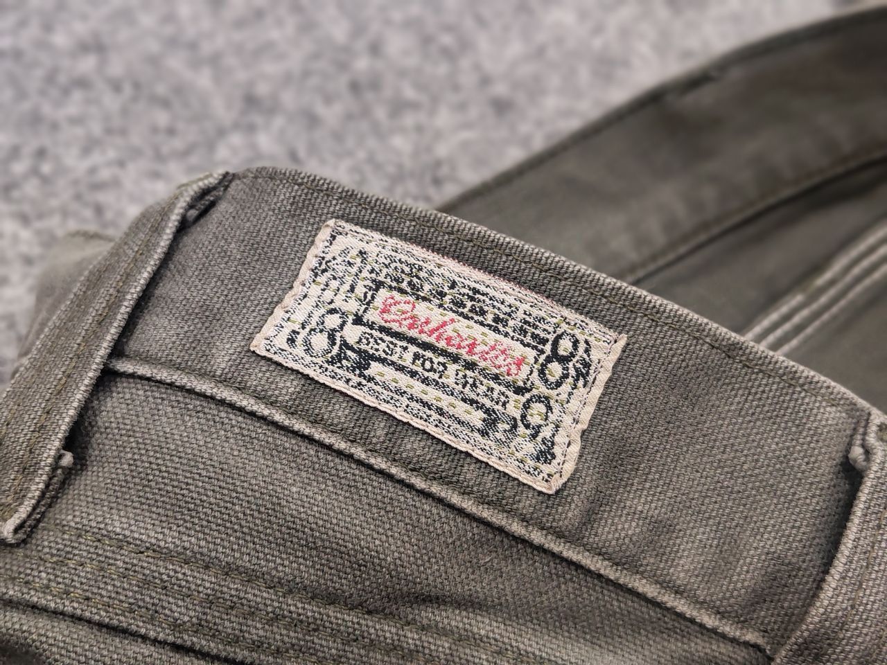 Carhartt Rare Vintage Carhartt Logo Relaxed Carpenter Canvas Pants Size US 36 / EU 52 - 20 Thumbnail