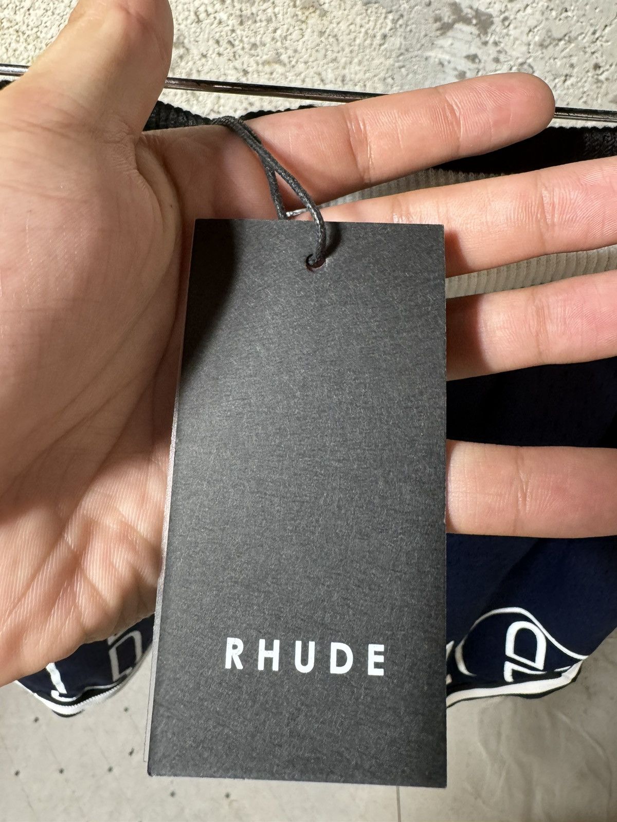 Rhude (NEW) RHUDE Court Logo Shorts Blue Size US 36 / EU 52 - 6 Thumbnail