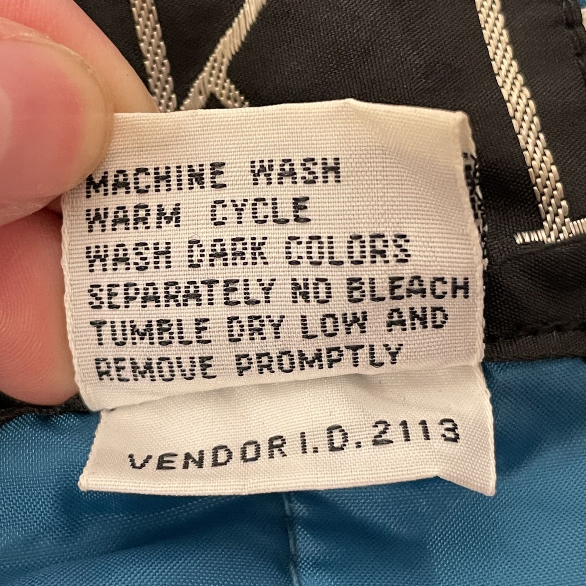 Other Vtg Thermoloft Black Blue COLOR BLOCK Nylon Puffer Jacket Size US M / EU 48-50 / 2 - 12 Thumbnail