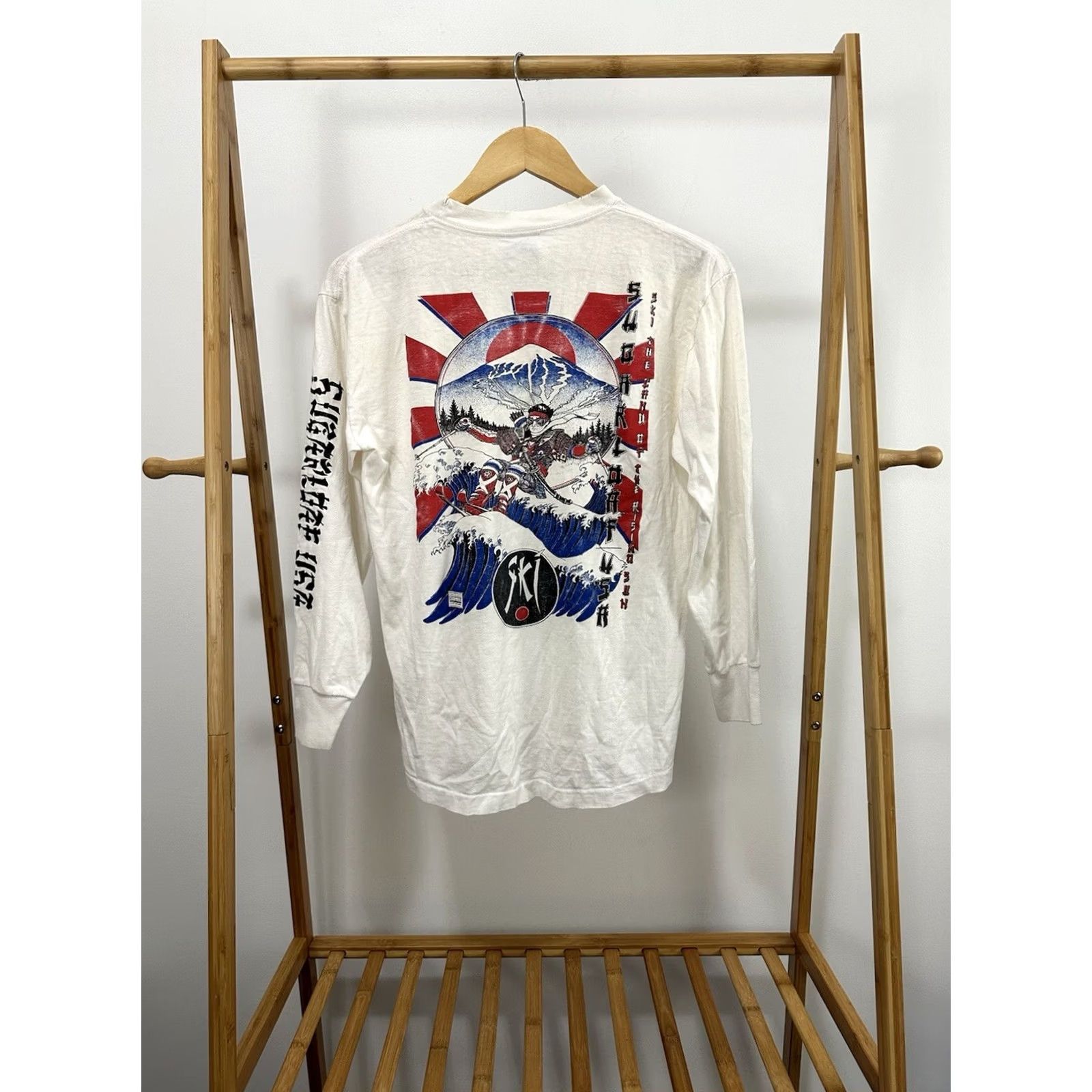 Vintage VTG 80s Sugarloaf The Land Of The Rising Sun Dead Long Sleeve T-Shirt M White Mens UPC Size US M / EU 48-50 / 2 - 2 Thumbnail