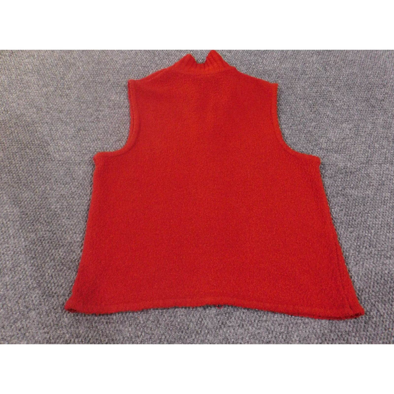 Coldwater Creek Coldwater Creek Vest Sweater L Red Wool Sleeveless Mock Neck Casual Women Classic 90s American Size L / US 10 / IT 46 - 6 Thumbnail