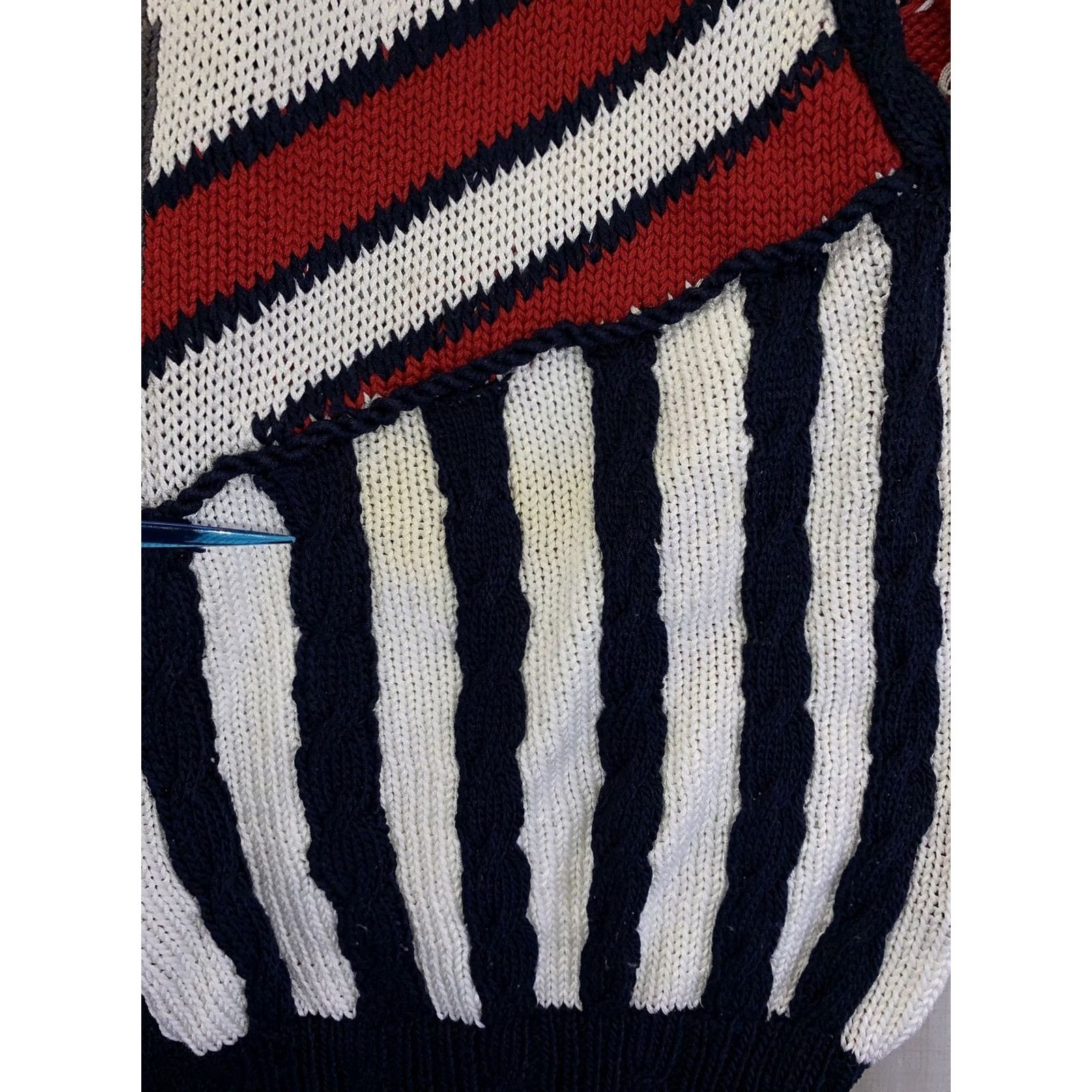 Vintage VINTAGE Bordado Knit Vest Womens Nautical Theme Size M-6388 Size M / US 6-8 / IT 42-44 - 6 Thumbnail