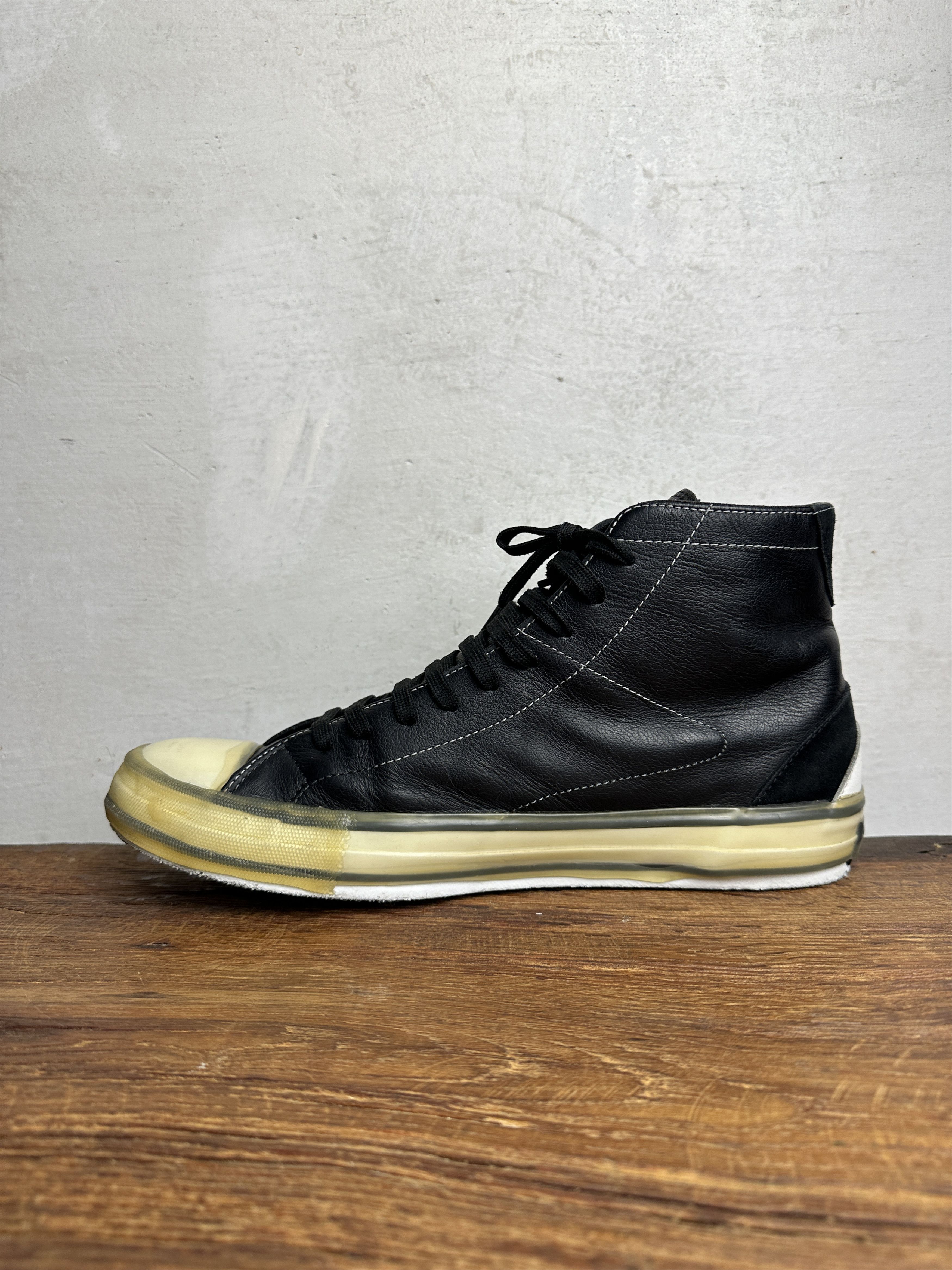 Palm Angels Palm Angels Sneakers Vulcanized High Top Black Canvas Rubber Size US 11 / EU 44 - 2 Thumbnail