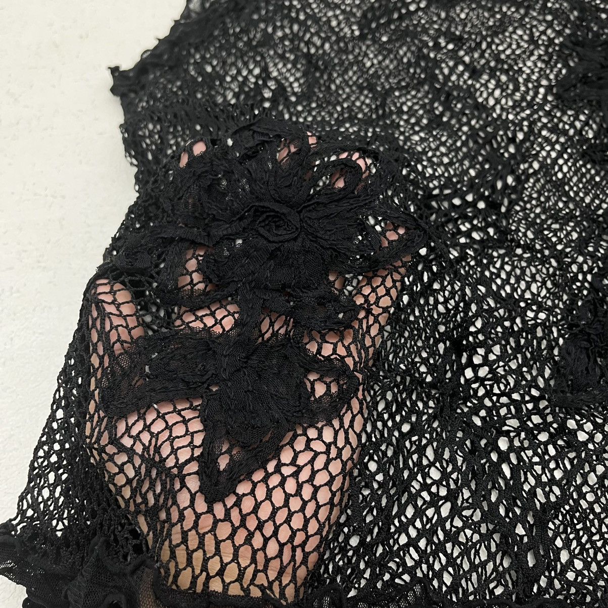 Japanese Brand SLEEVLES JAPANESE MESH TRANSPARENT GOTHIC ISSEY YOHJI STYLE Size US L / EU 52-54 / 3 - 3 Thumbnail