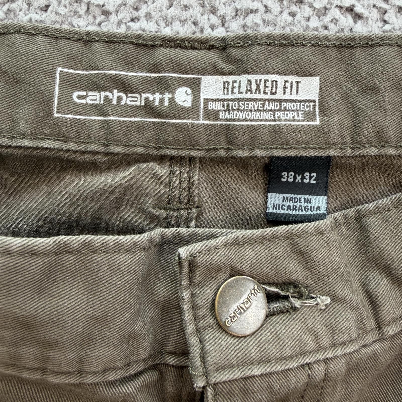 Carhartt Carhartt Relaxed Fit Twill Utility Work Pants 38x32 Gray Size US 38 / EU 54 - 7 Thumbnail
