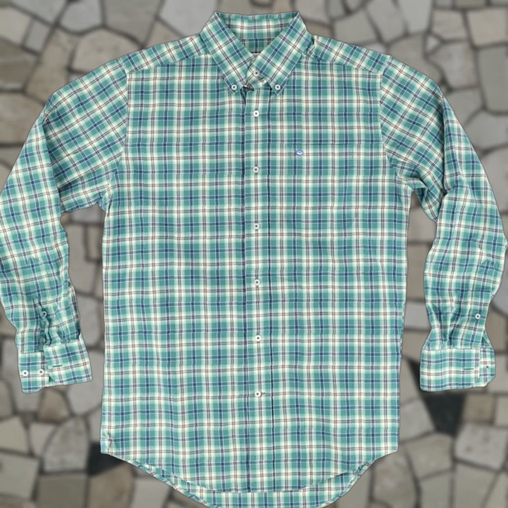 Southern Tide Southern Tide Shirt Plaid Long Sleeve Button Down Green Men S Size US S / EU 44-46 / 1 - 1 Thumbnail