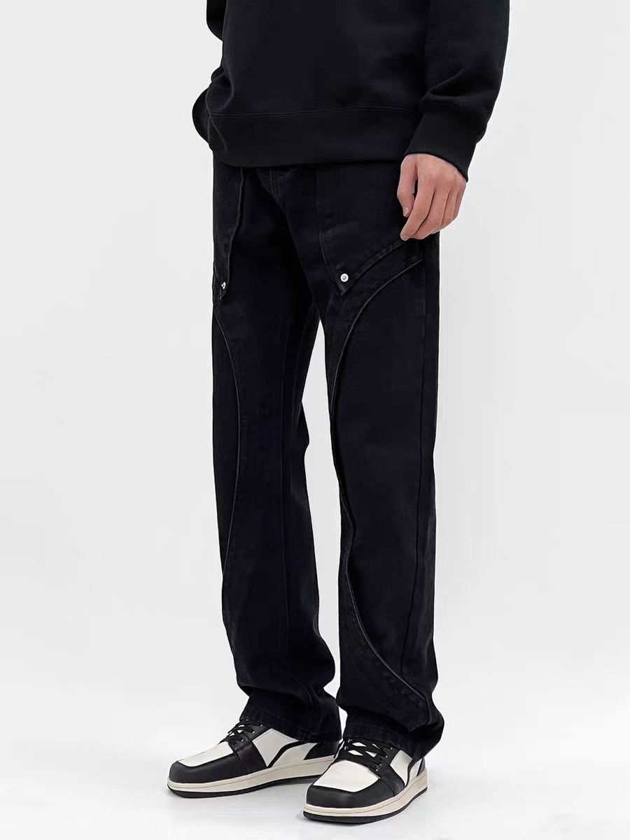Japanese Brand × Jean High Street Black Studded Casual Jeans Size US 32 / EU 48 - 2 Thumbnail
