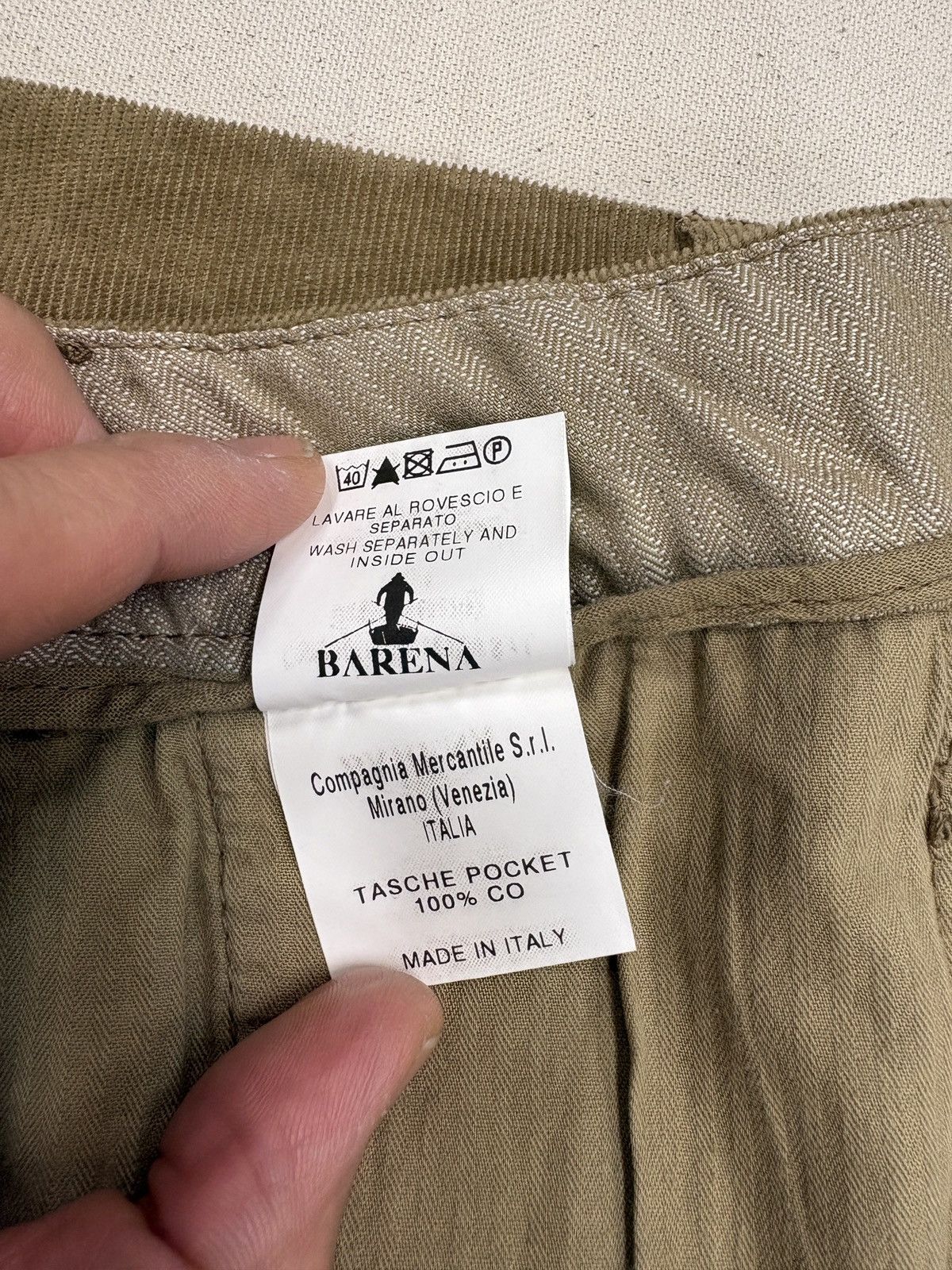 Barena BARENA Tapered Corduroy Trousers Camel Brown IT 50 (US 34) Size US 34 / EU 50 - 17 Thumbnail