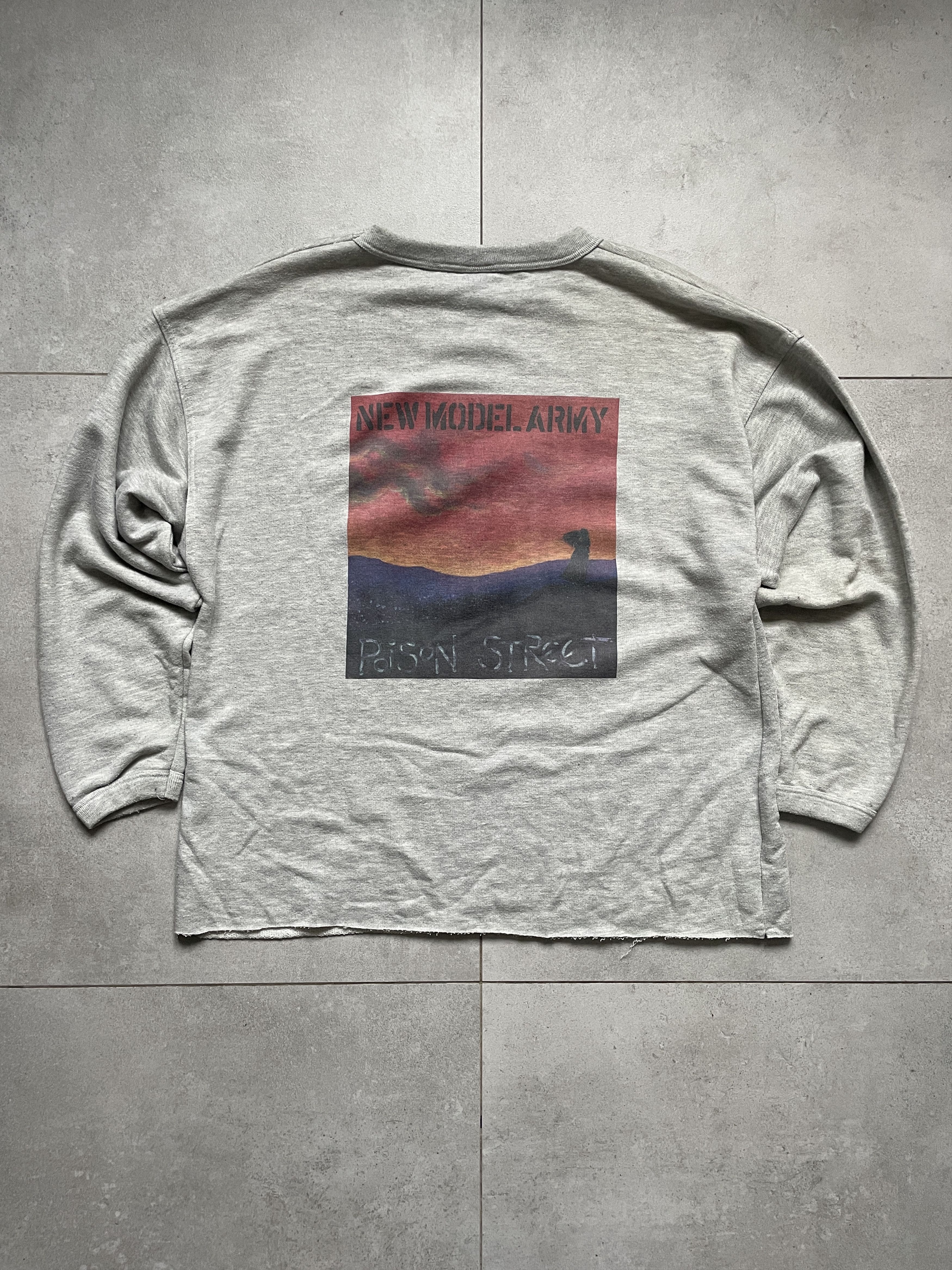 Band Tees NEW MODEL ARMY POISON STREET VINTAGE 90S Y2K GRAY CREWNECK Size US M / EU 48-50 / 2 - 2 Thumbnail