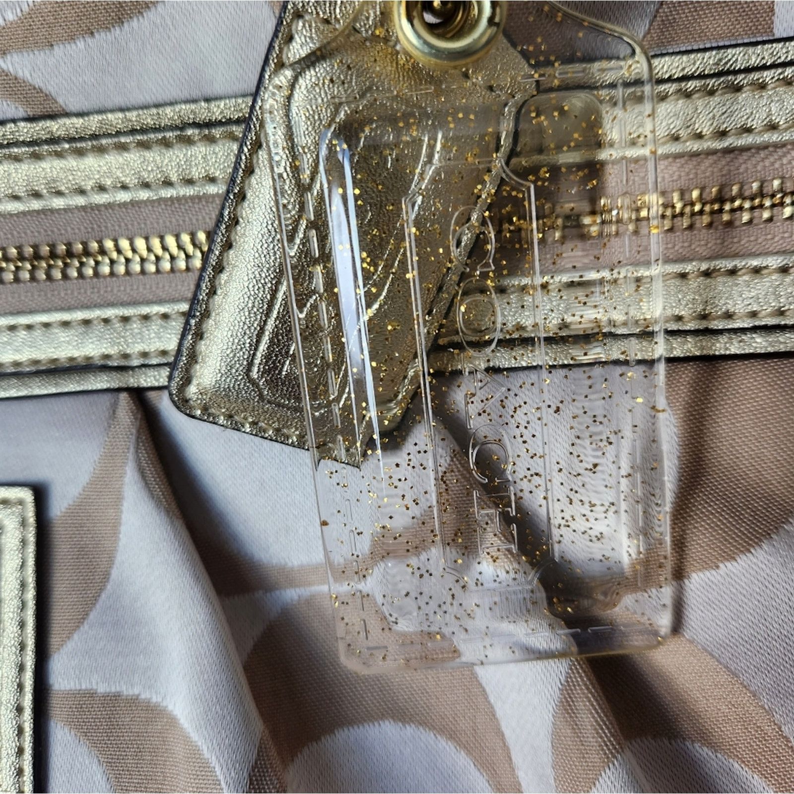 Coach Coach Y2K Gold Floral Tot Size ONE SIZE - 5 Thumbnail