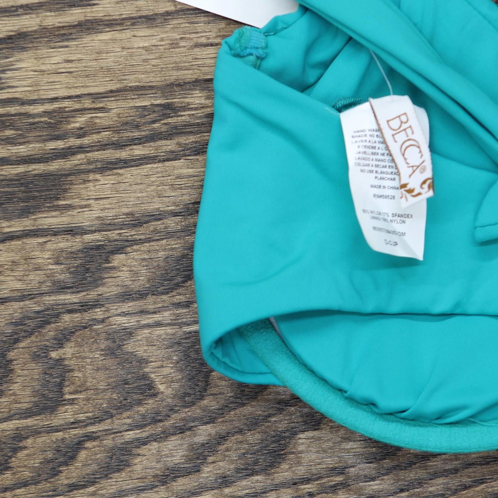 Other Nwt Becca Underwire Bikini Swim Top 853557 Peacock Blue D Size ONE SIZE - 4 Thumbnail