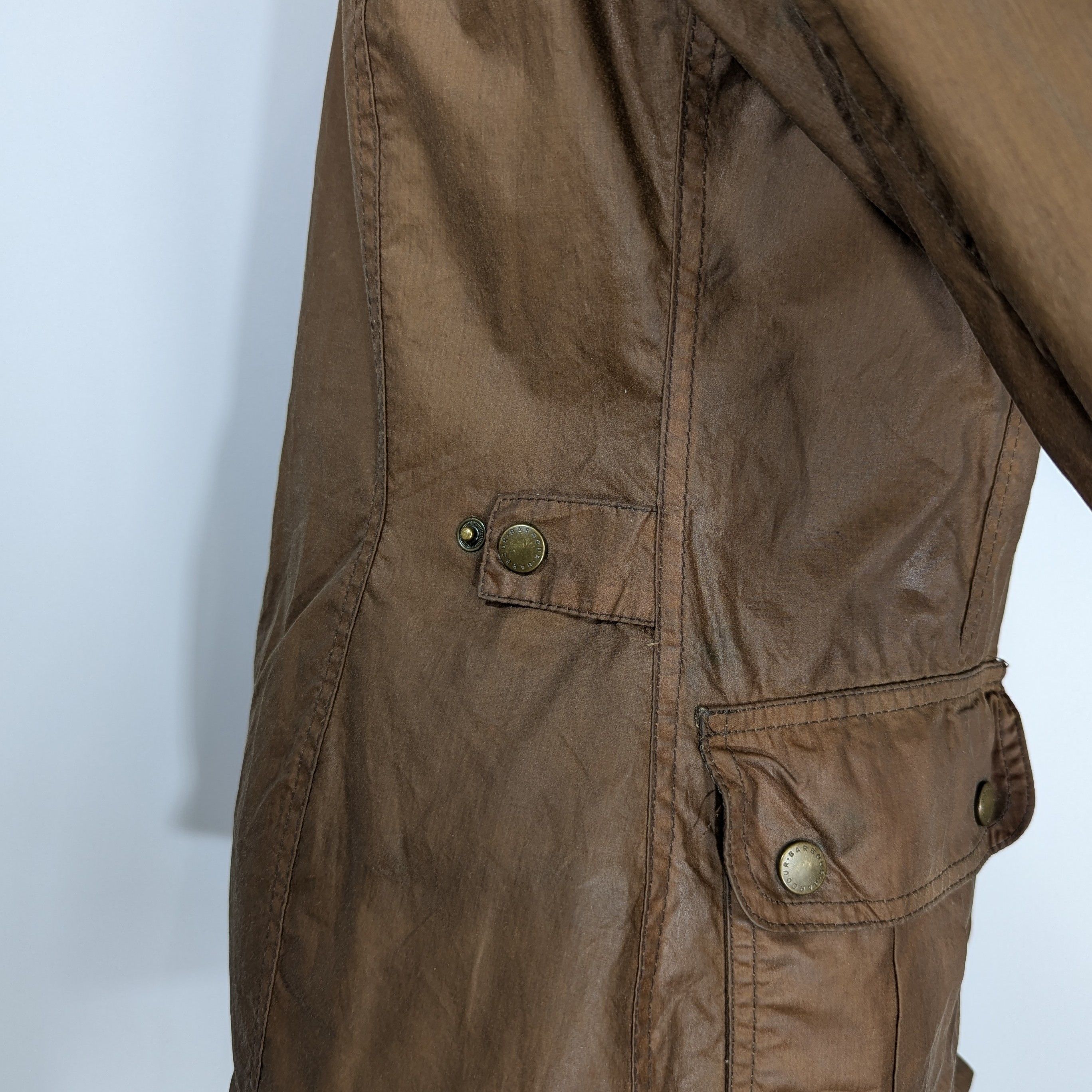 Barbour Barbour Emma Waxed Women's Jacket Brown Waxed Cotton Size S / US 4 / IT 40 - 12 Thumbnail
