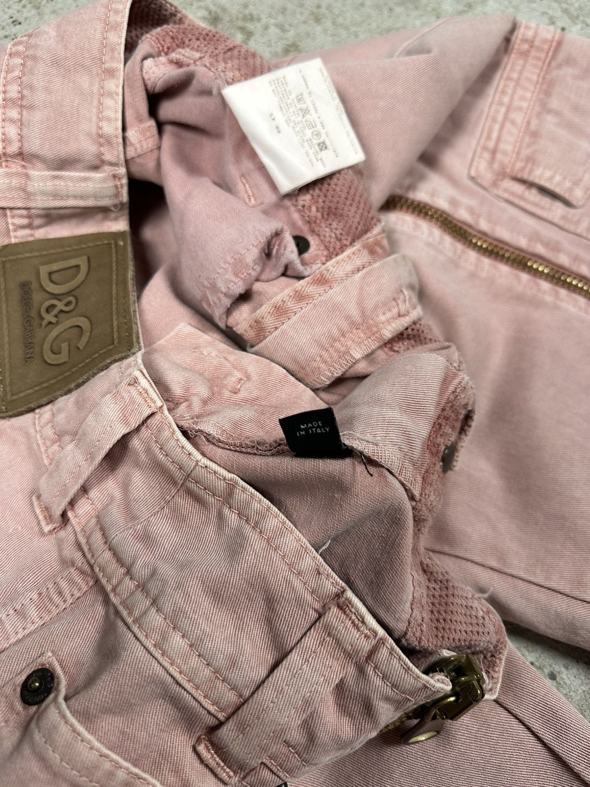 Dolce & Gabbana Vintage SS 2003 Dolce & Gabbana Aviator Full Zip Cargo Pants Size 26" / US 2 / IT 38 - 18 Thumbnail