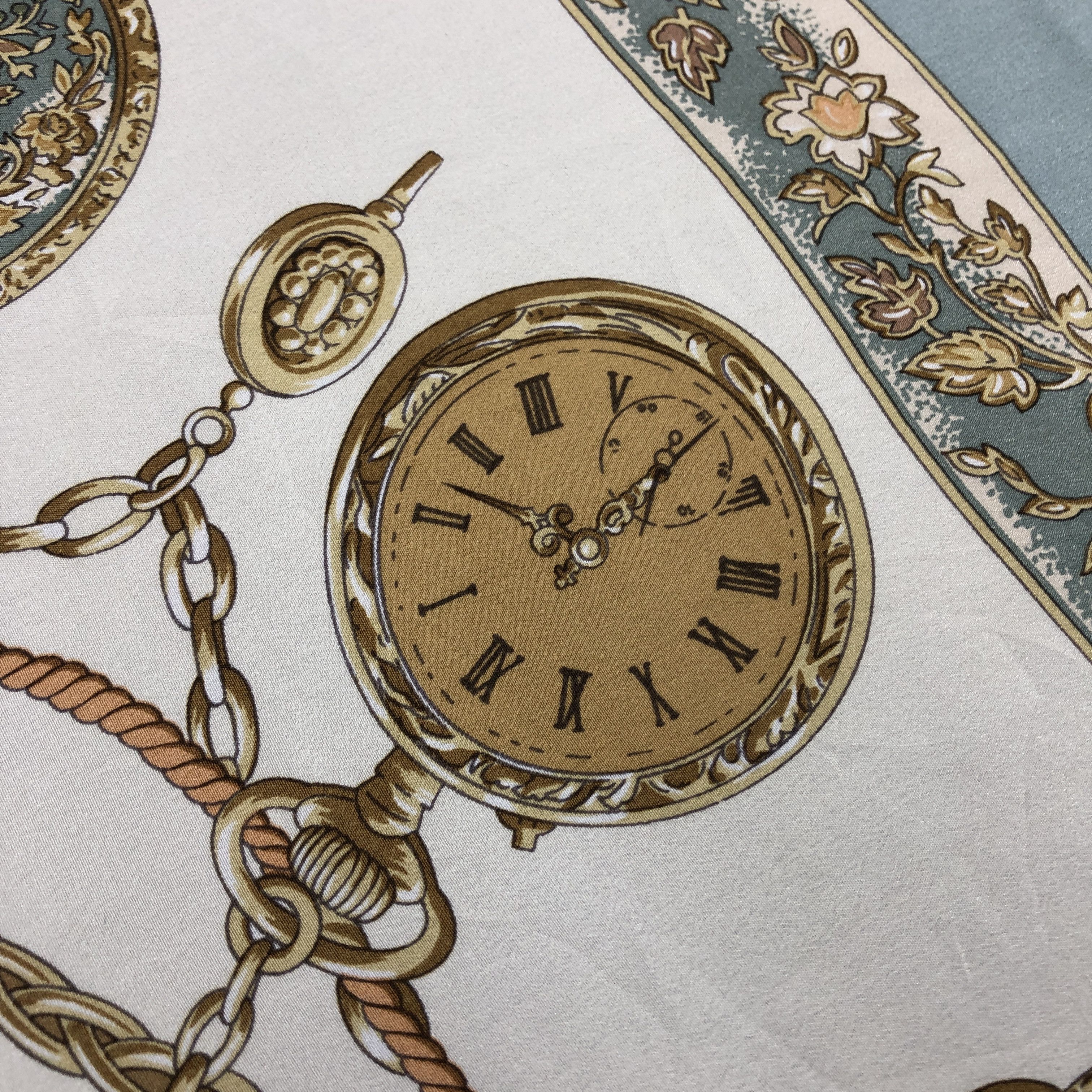 Aquascutum × Vintage Vintage Aquascutum SILK Scarf Twill Stole Wraps Scarves Size ONE SIZE - 12 Thumbnail