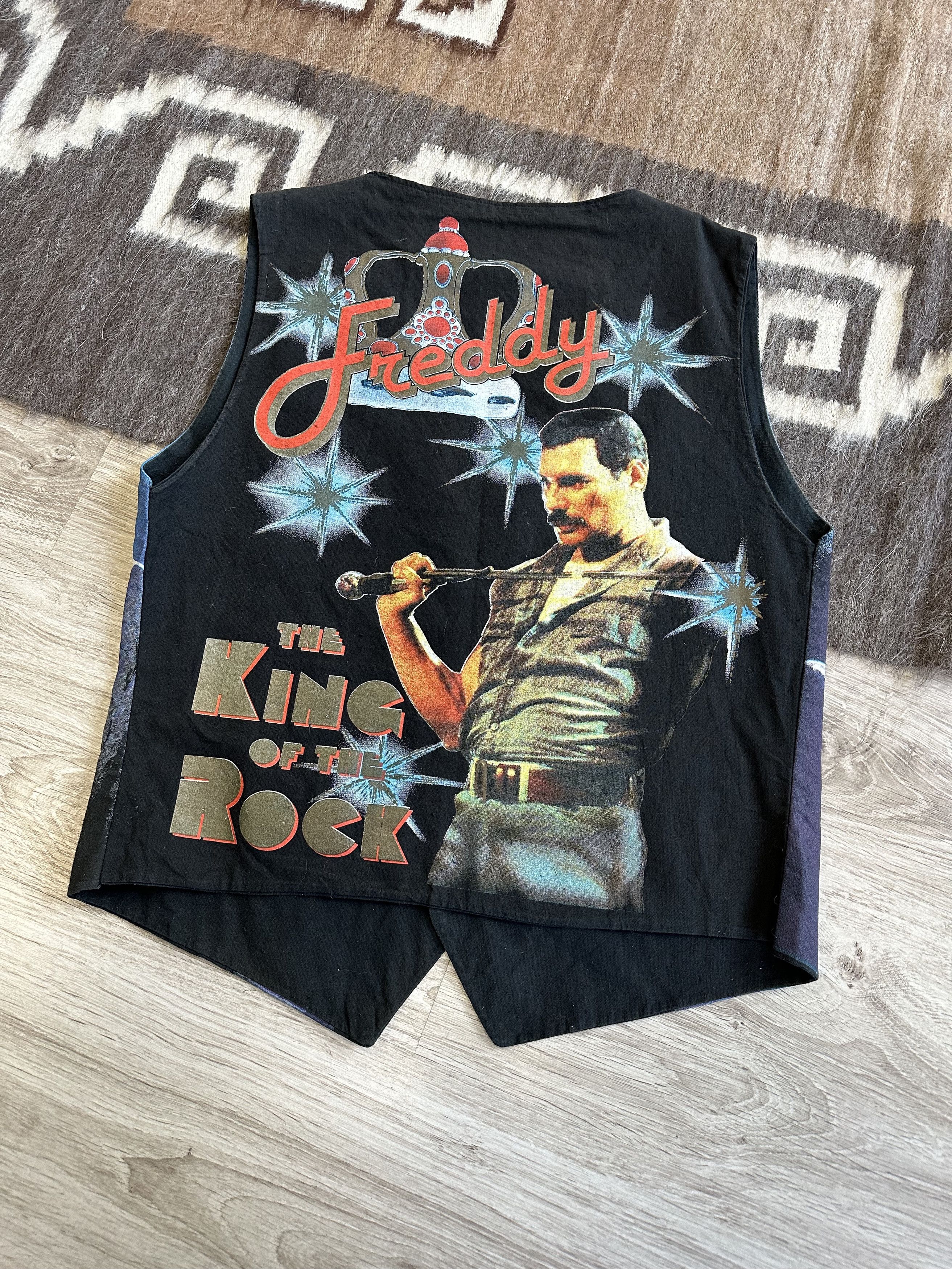 Vintage Freddy Mercury Queen Turbogadget Vintage Waistcoat 6113AC Size US L / EU 52-54 / 3 - 1 Thumbnail