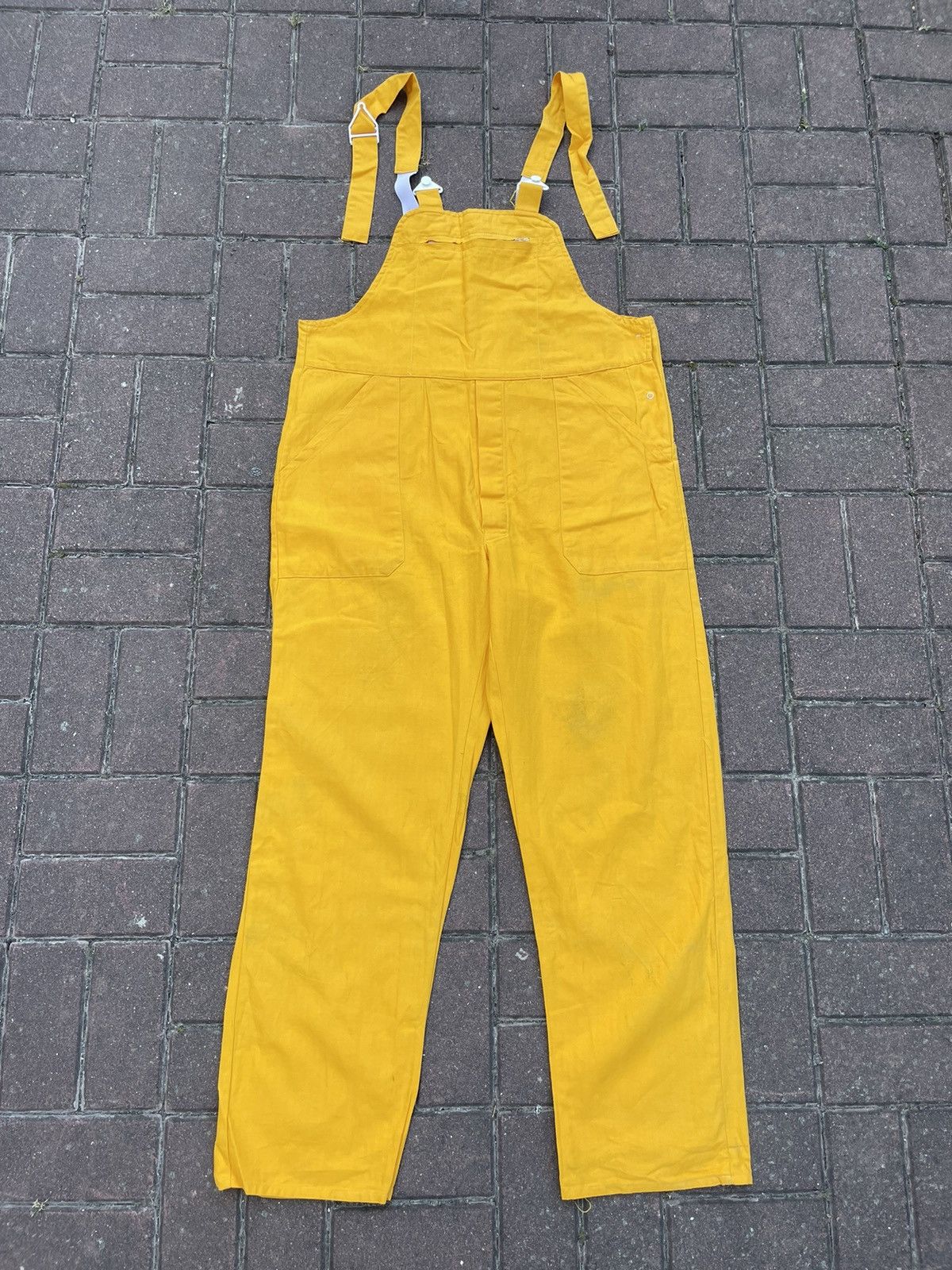 Le Laboureur × Vintage Vintage French Sanfor Workwear Faded Overalls Pants Size US 38 / EU 54 - 1 Thumbnail