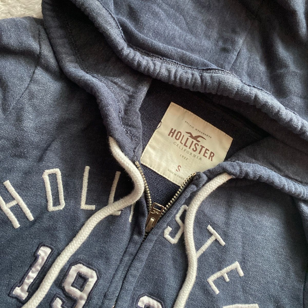 Hollister navy hollister co. zip-up jacket Size S / US 4 / IT 40 - 3 Thumbnail