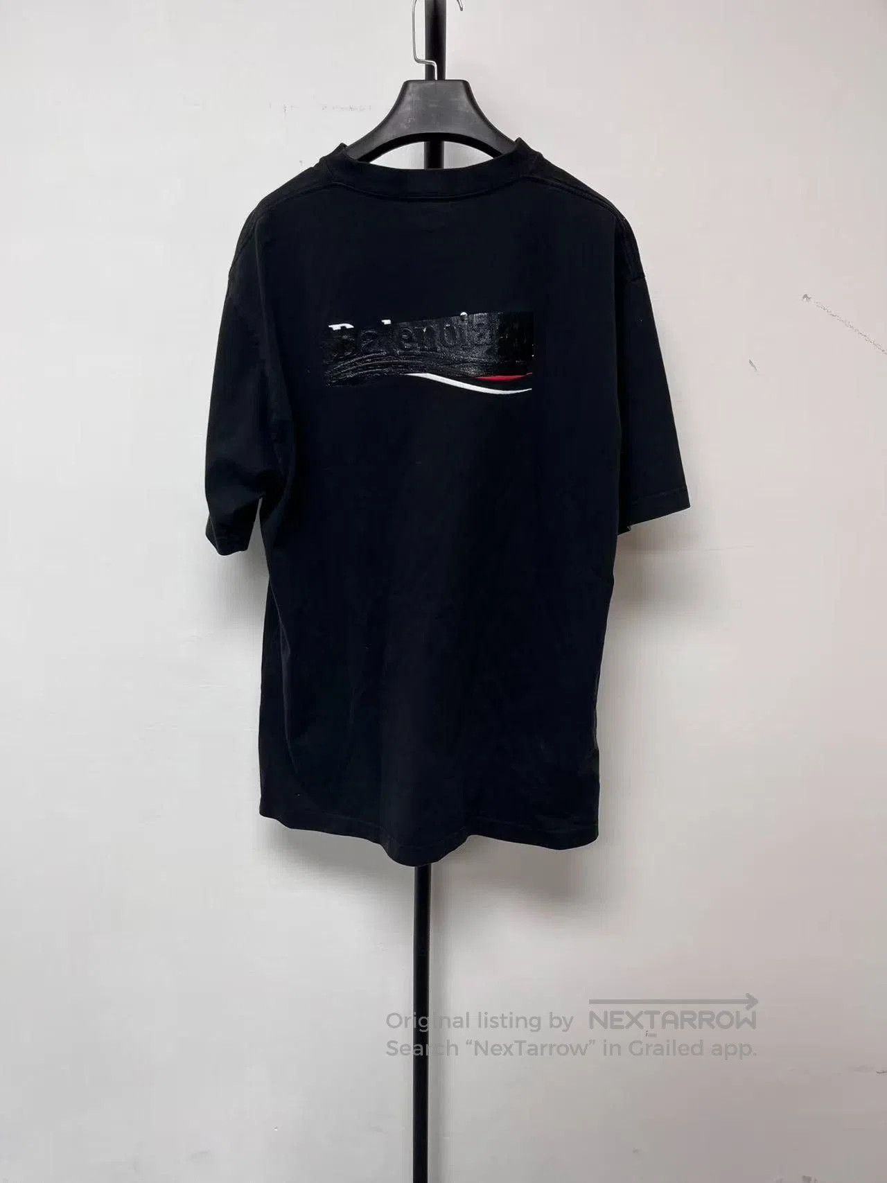 Balenciaga Balenciaga Men's Logo Print Round Neck T-shirt. Size US XS / EU 42 / 0 - 2 Thumbnail