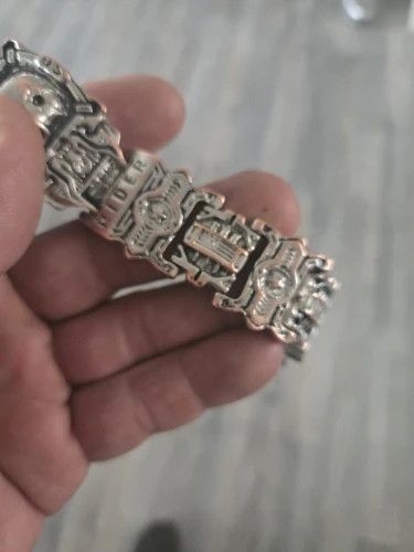 Vintage 20cm Vintage Charm Skull Bracelet Size ONE SIZE - 6 Thumbnail