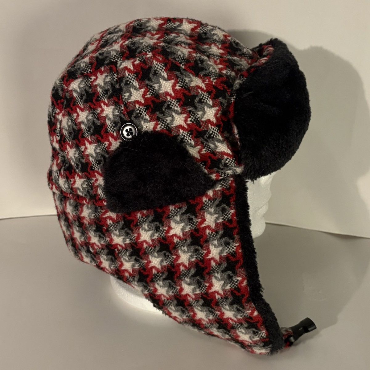 Vintage Vintage Y2K Alt Star Pattern Plaid Ushanka Trapper Flap Hat Size ONE SIZE - 3 Thumbnail