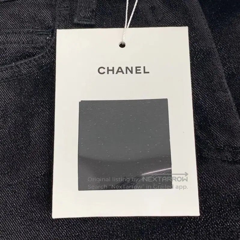 Chanel Chanel Black Cotton Women's Jeans Size XS . Size 22" - 9 Thumbnail