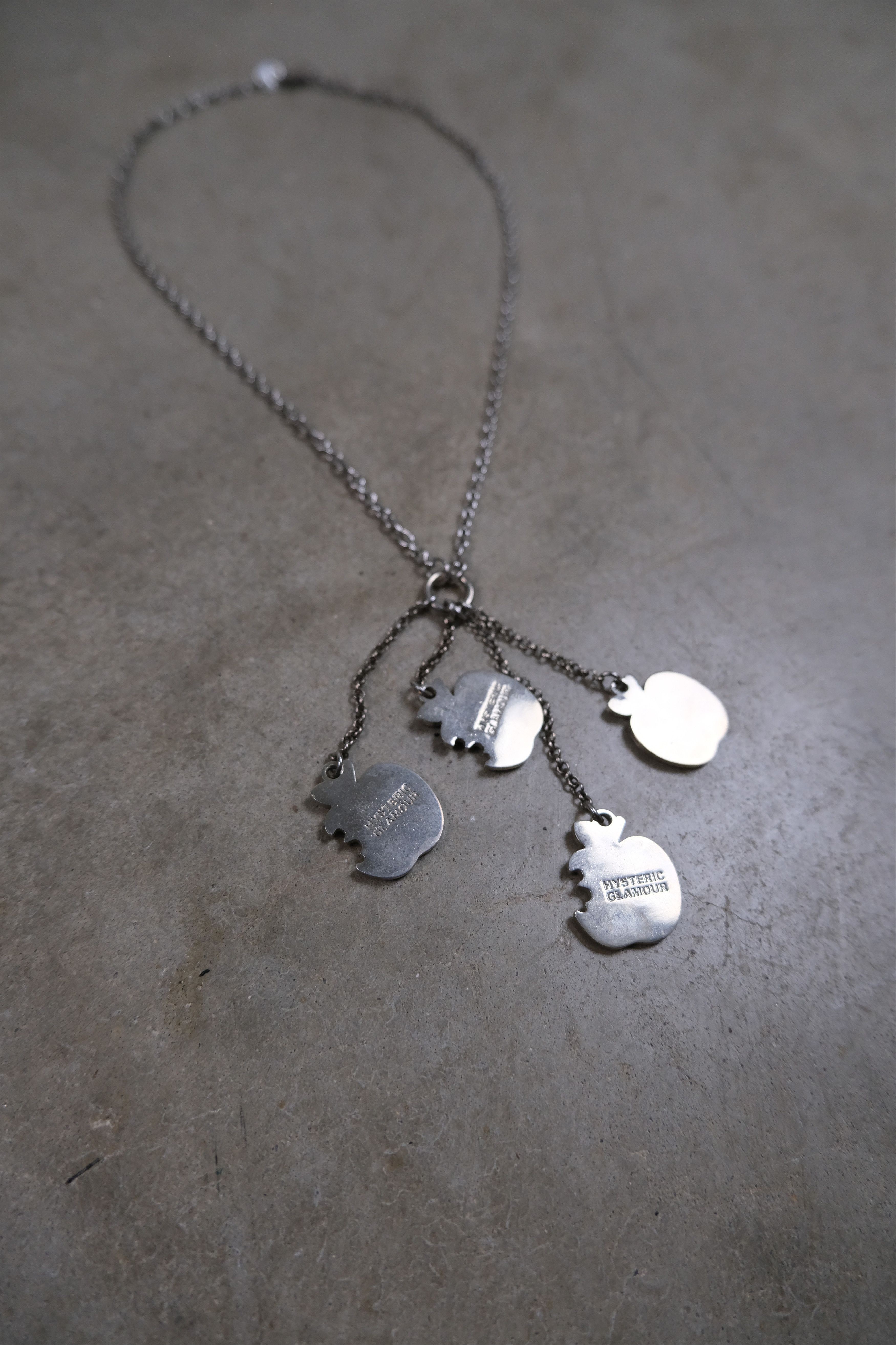 Hysteric Glamour 2000s Hysteric Glamour Black Apple Charm Necklace