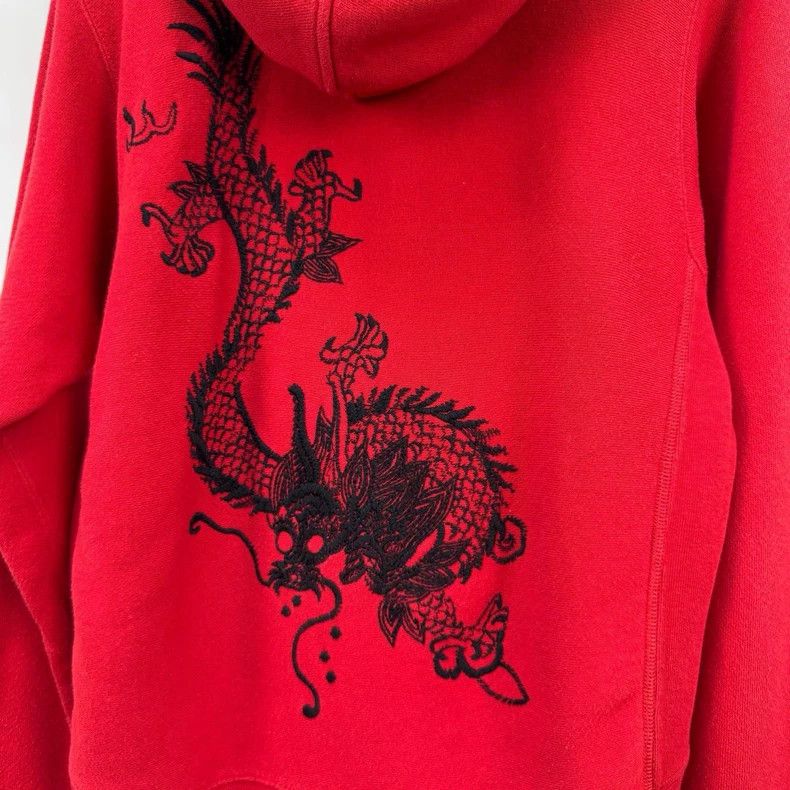 Gucci Gucci Black dragon embroidered hoodie Size US S / EU 44-46 / 1 - 4 Thumbnail