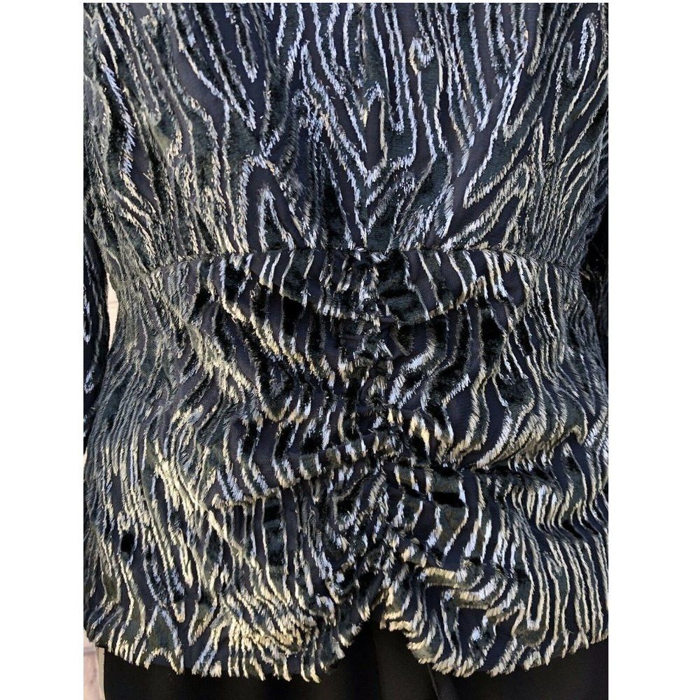 Other Burnout Velvet Blouse Long Sleeve Dark Green S Size S / US 4 / IT 40 - 7 Thumbnail