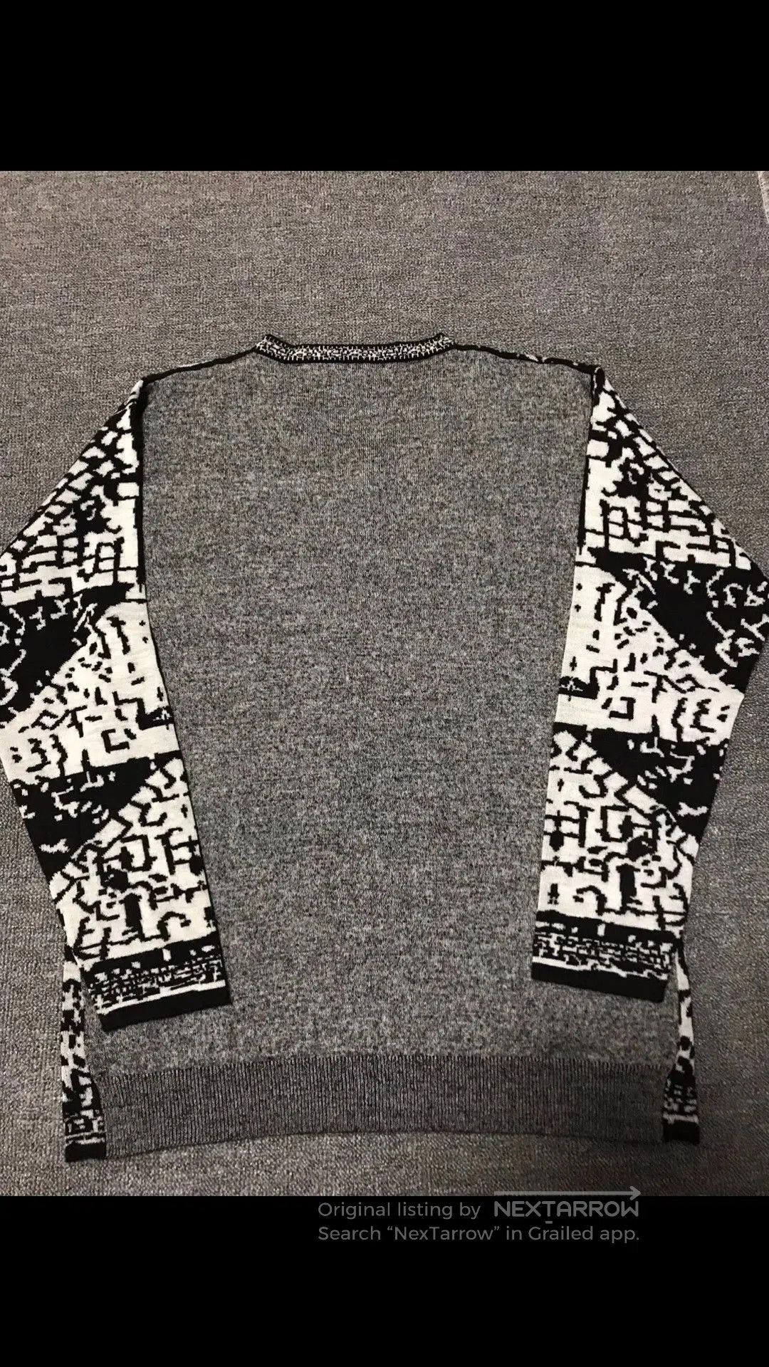 Vivienne Westwood V-Neck Multi Pattern Sweater - XL. Size US XL / EU 56 / 4 - 2 Thumbnail