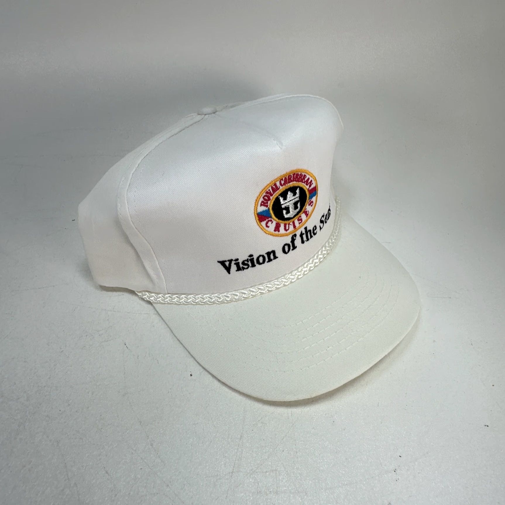 Vintage Royal Caribbean Vision Of The Seas Hat Snapback Trucker Cap Baseball Cap Adjustable Blue Twill Cotton Men MENS Travel Casual Shirt? Size ONE SIZE - 2 Thumbnail