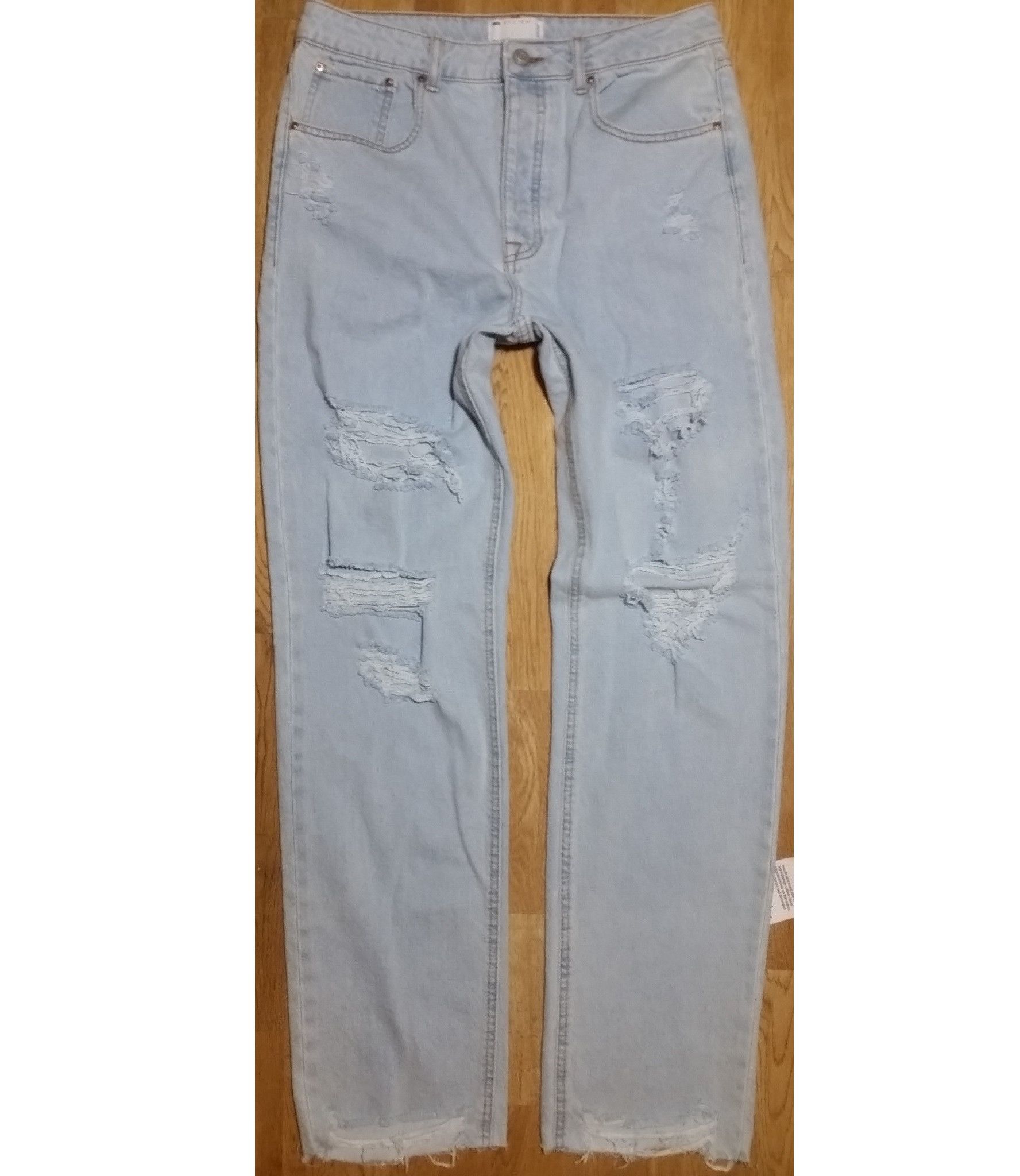 Vintage 💥For Tall 💥L36 L38 90s loose w33 holes distressed w31 w32 Size US 32 / EU 48 - 1 Thumbnail