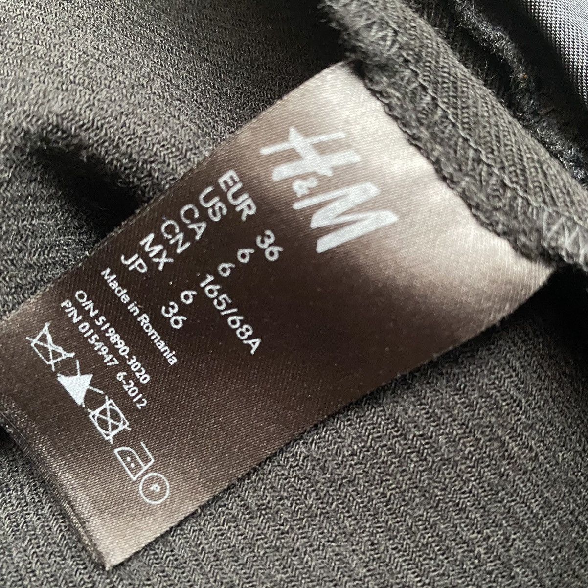 H&M × Maison Margiela Black Wool Side Zip PANTS Size 28" / US 6 / IT 42 - 3 Thumbnail