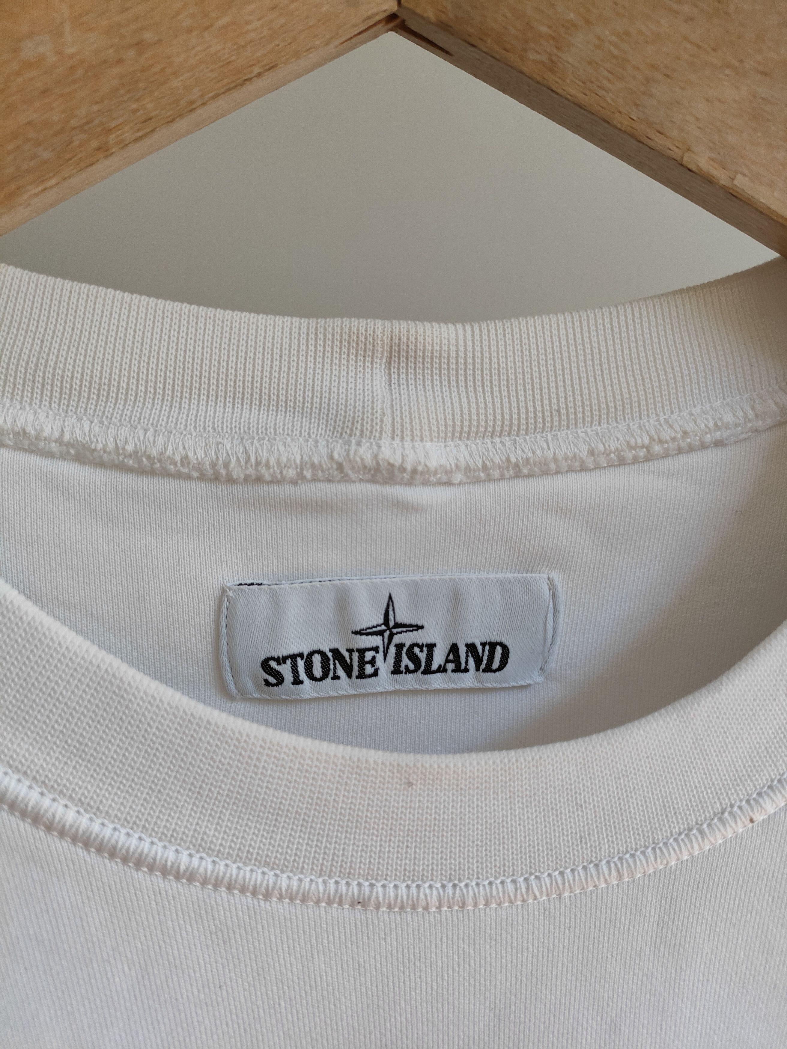 Stone Island Stone Island White Crewneck Size US XL / EU 56 / 4 - 5 Thumbnail