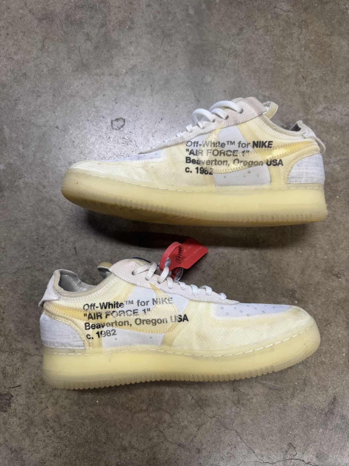 Nike × Off-White Off White Nike “The Ten” Air force 1 Size US 10.5 / EU 43-44 - 2 Thumbnail