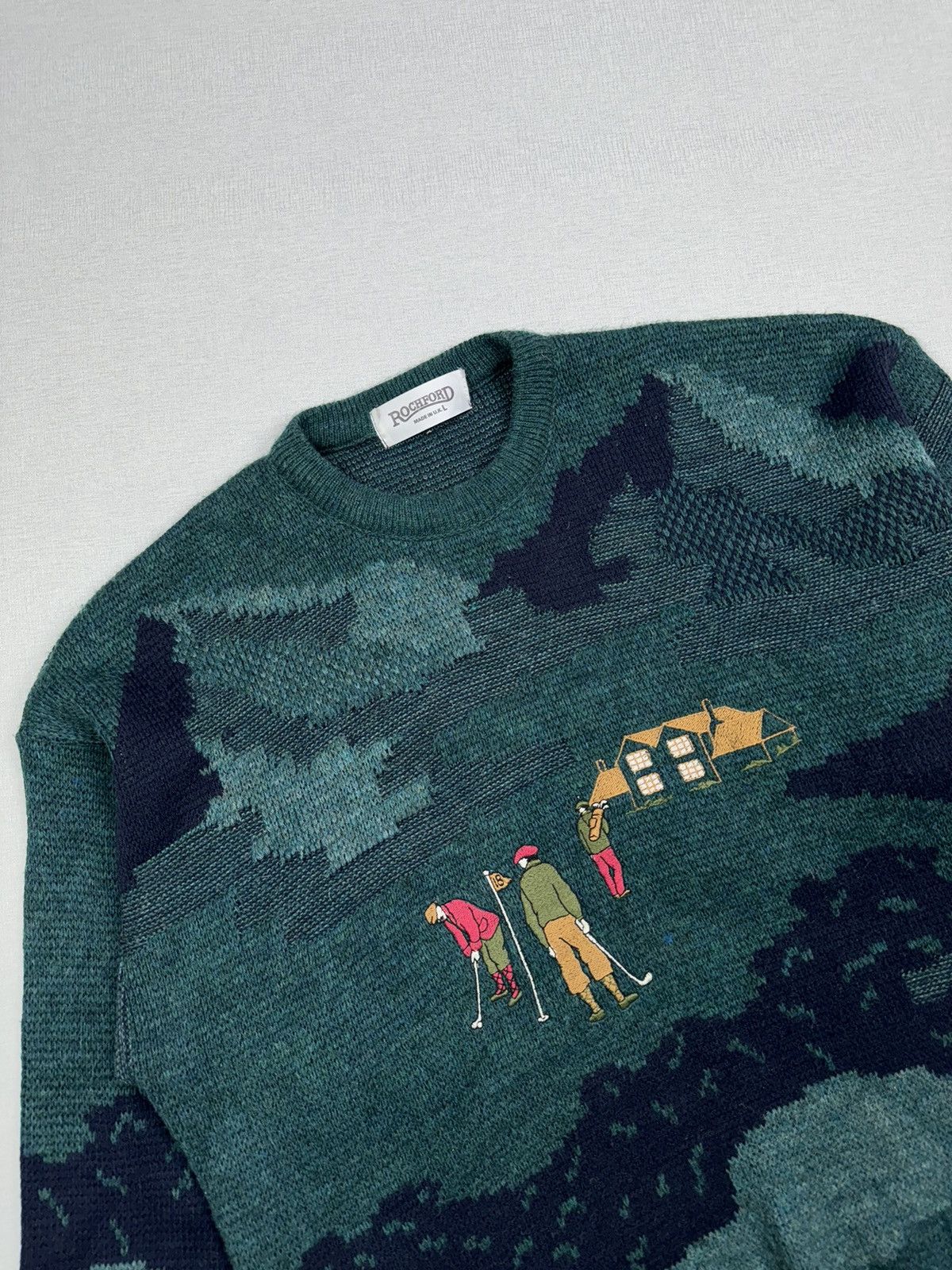 Vintage Men’s Vintage Rochford Golf Print Sweater size L Size US L / EU 52-54 / 3 - 2 Thumbnail