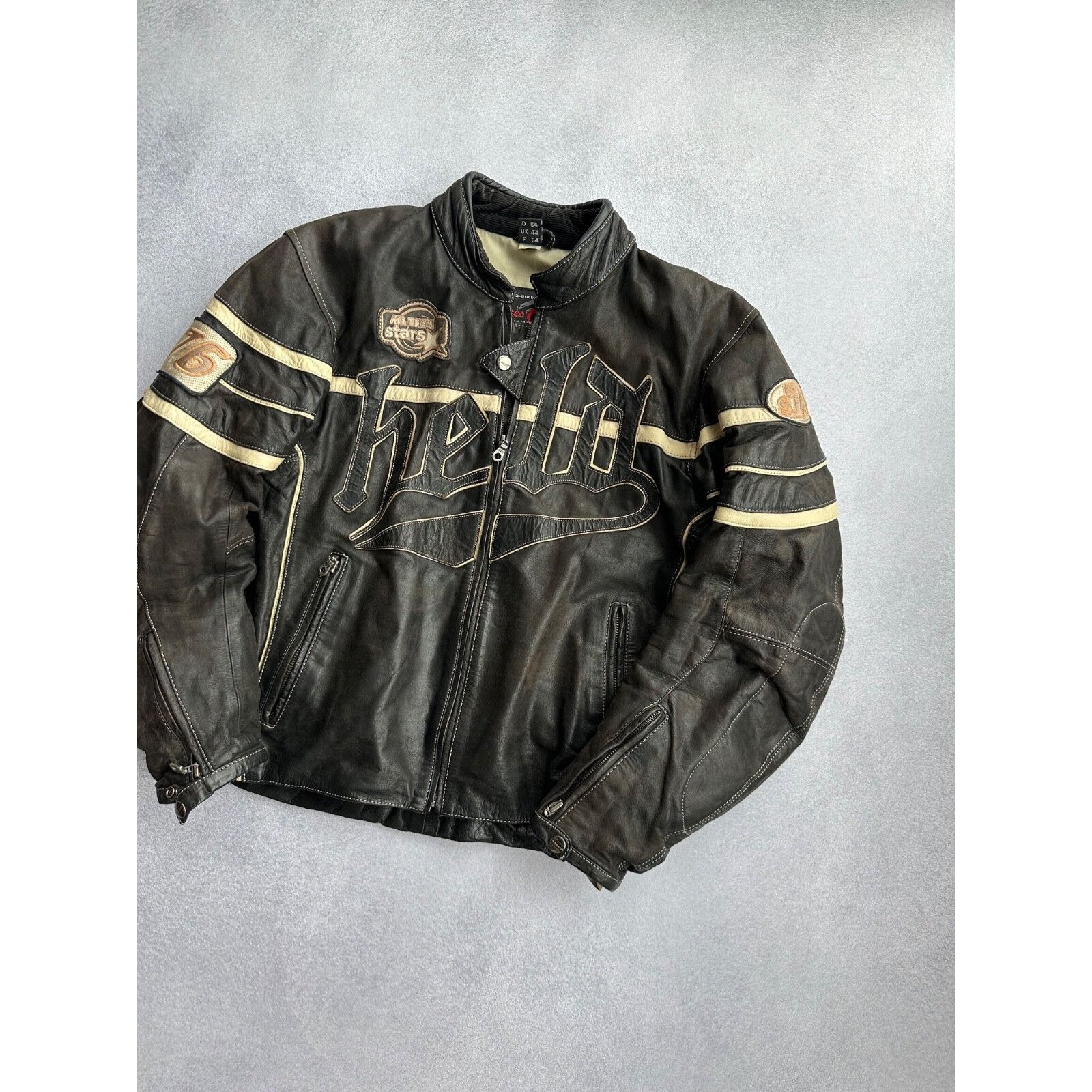 Vintage VTG Held Racing Leather Jacket Punk Faded Brown Moto Y2K Size US M / EU 48-50 / 2 - 3 Thumbnail