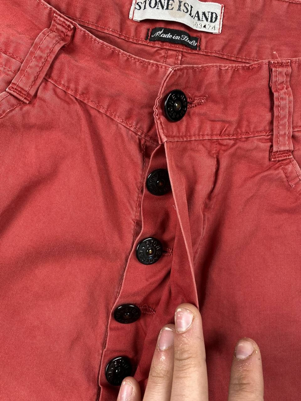 Stone Island Vintage Stone Island Denim Pants 90s Men Size 46 Red Size US 30 / EU 46 - 15 Thumbnail