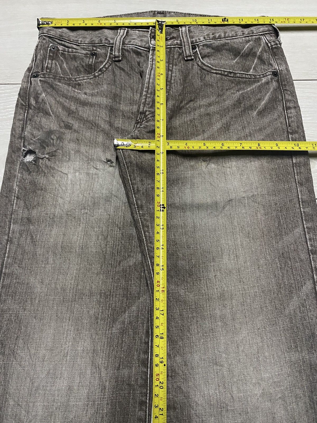Vintage Vintage Japanese Bobson Crack Wash Distressed Loose Jeans Size US 30 / EU 46 - 14 Thumbnail