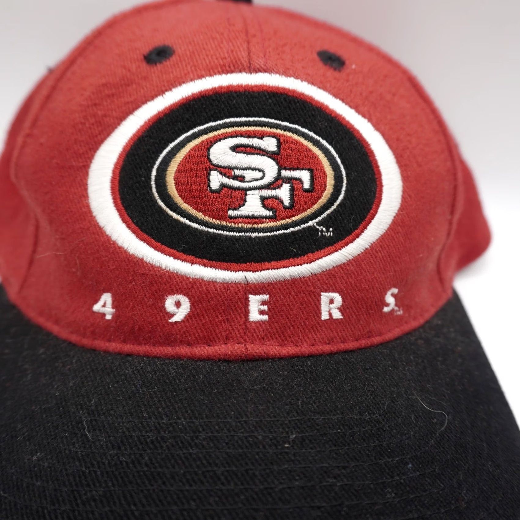 Drew Drew Pearson San Francisco 49ers Hat Mens OSFA Red Black Vintage NFL Snapback Size ONE SIZE - 3 Thumbnail