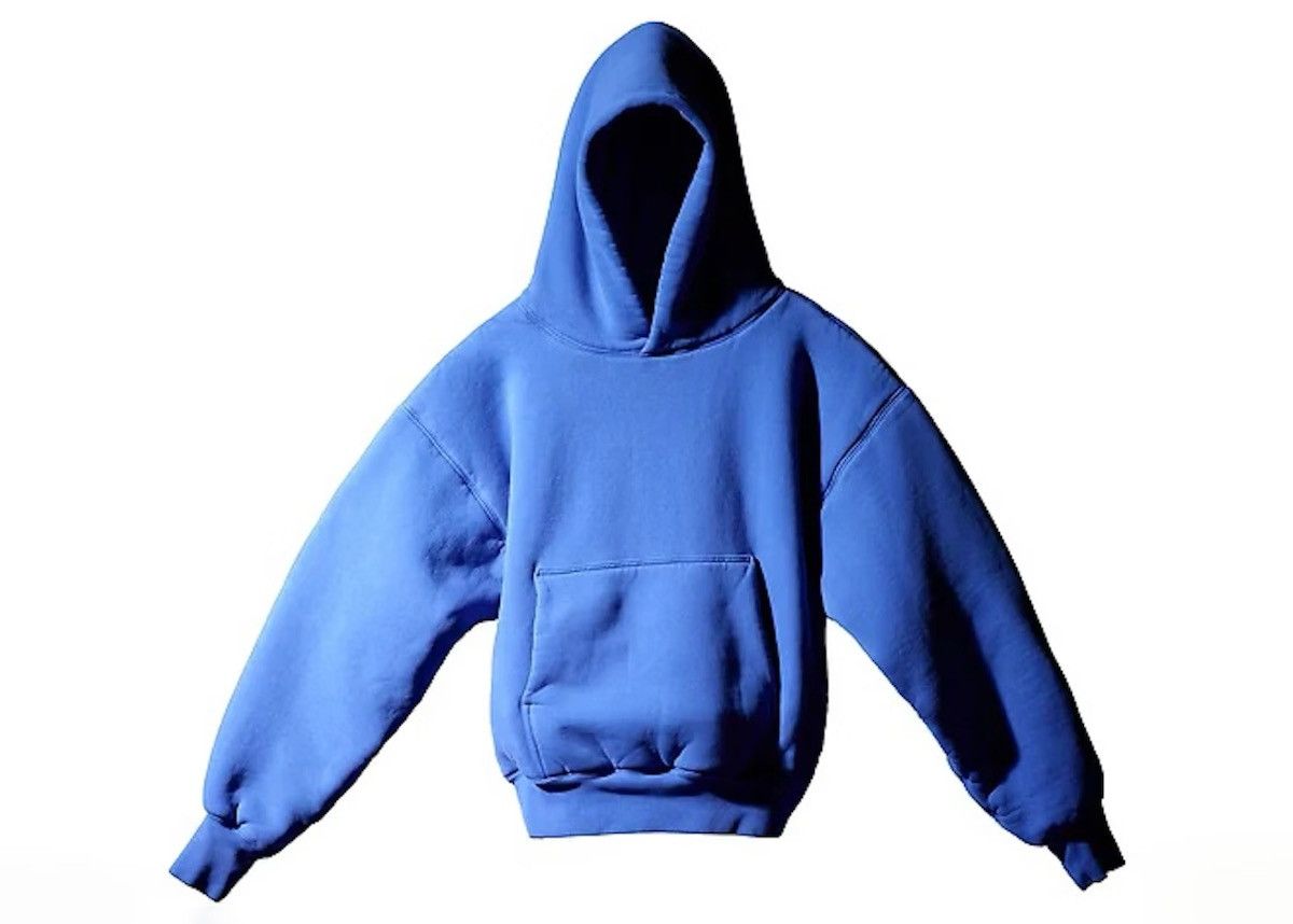 gap × yeezy ネイビー large Yeezy Gap Blue Hoodie | Grailed