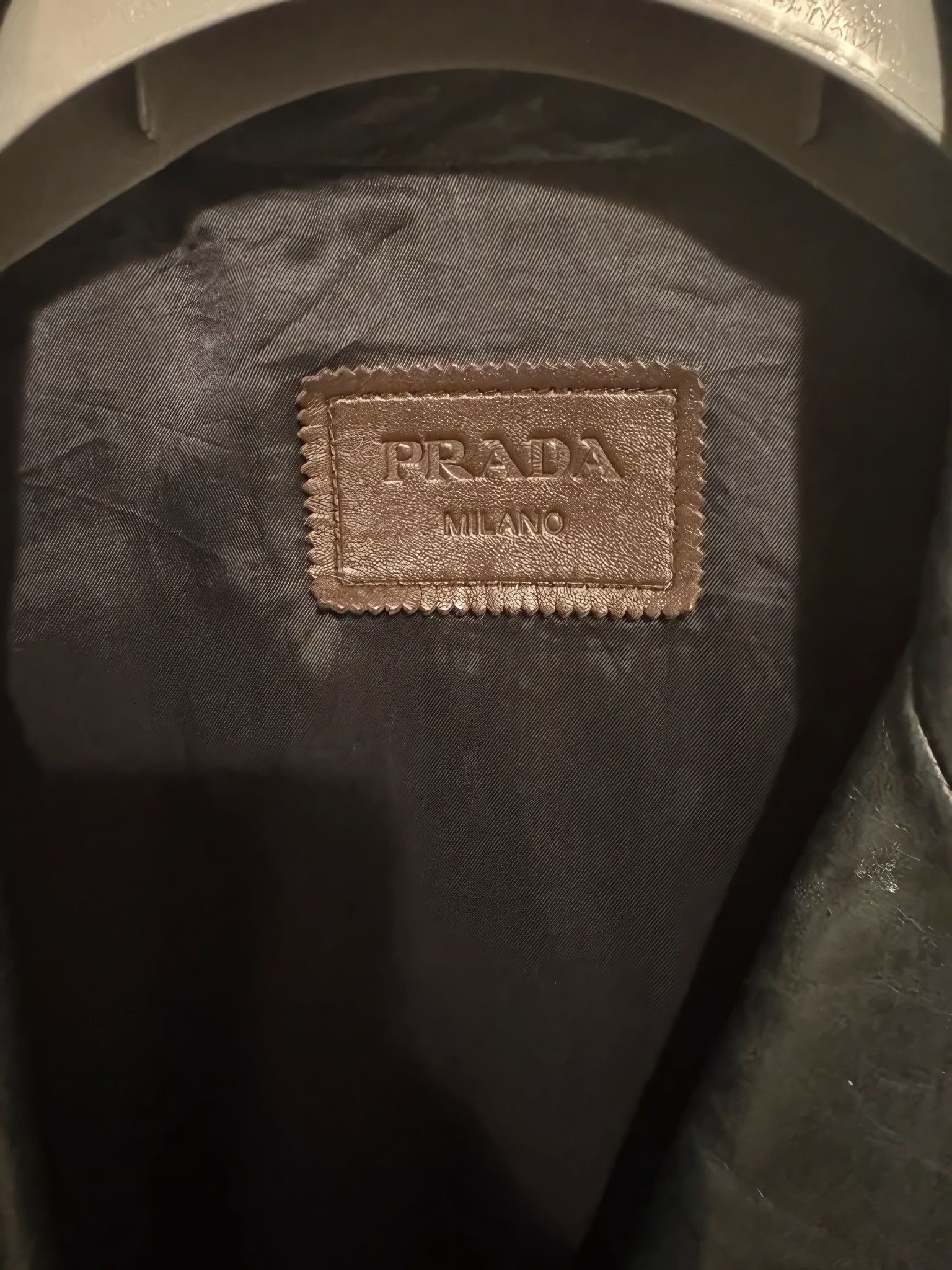 Prada LAMBSKIN LEATHER BIKER JACKET Size US L / EU 52-54 / 3 - 6 Thumbnail