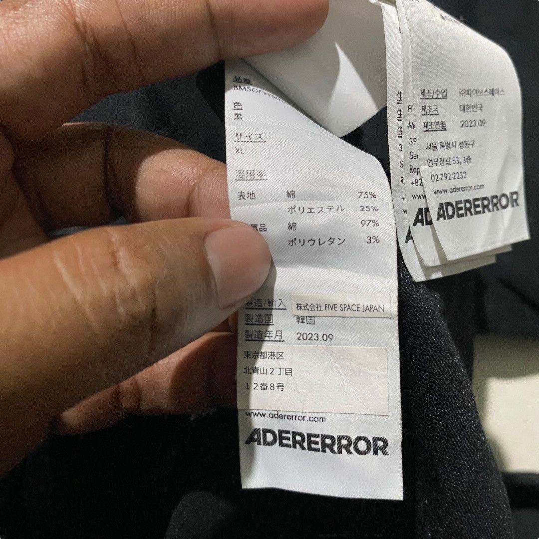Ader Error Adererror significant TRS 01 black t-shirt Size US XL / EU 56 / 4 - 9 Thumbnail