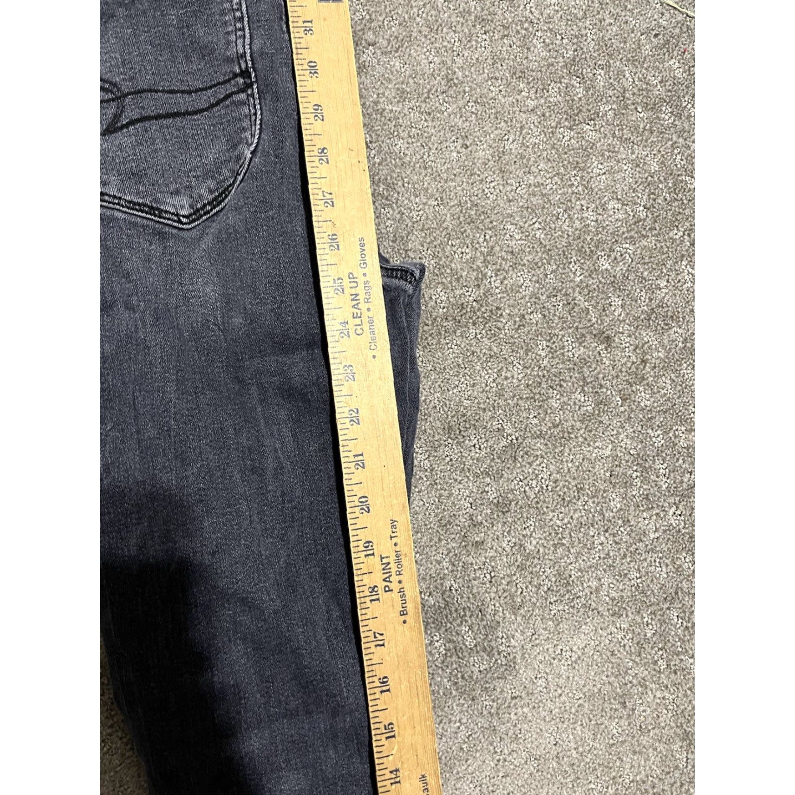 American Eagle Outfitters American Eagle Blue Jegging Pants 10S Hi-Rise Super Stretch Destroyed Raw Hem Women 10 Blue Jeans Denim Style Size 32" / US 10 / IT 46 - 8 Thumbnail